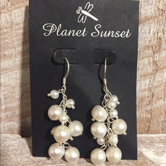 Planet Sunset Designer Contemporary Earrings - Picture 1 of 1